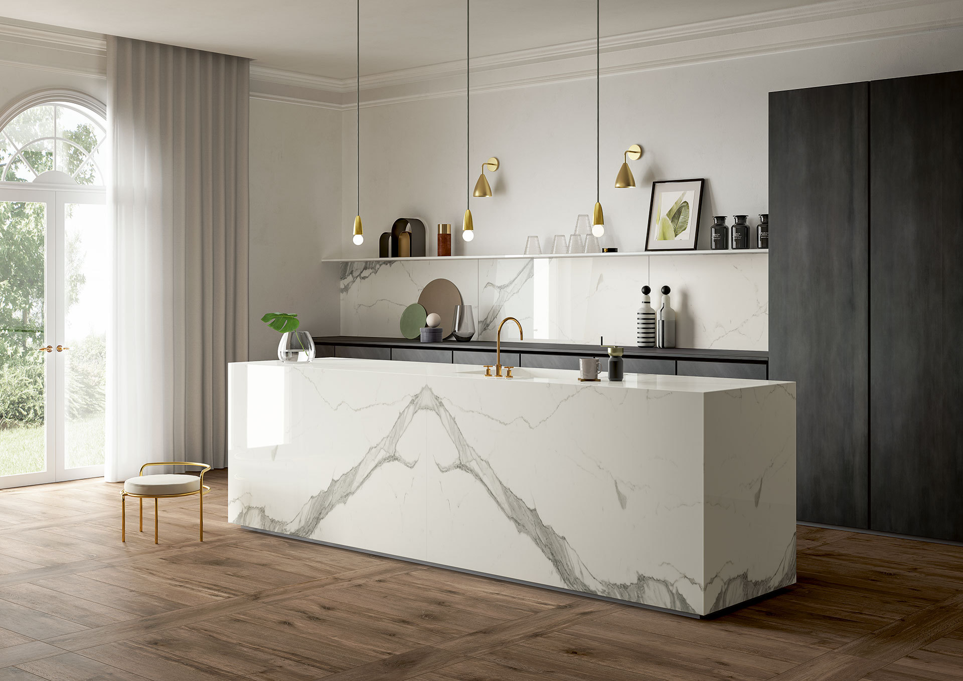porcelain kitchen countertops
